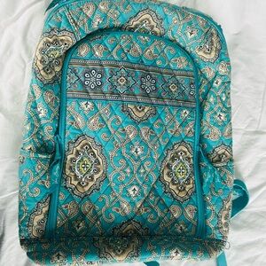 Patterned Teal Backpack